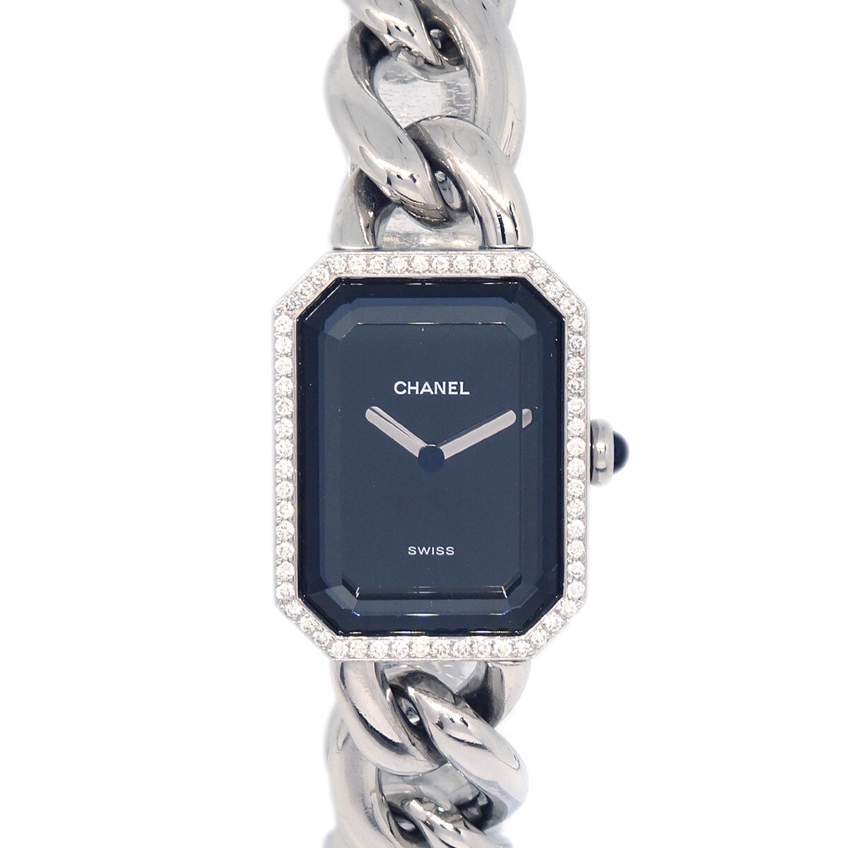 Chanel Chanel Premiere Chain Quartz Watch Stainless Steel with Diamond Bezel 20 Divers