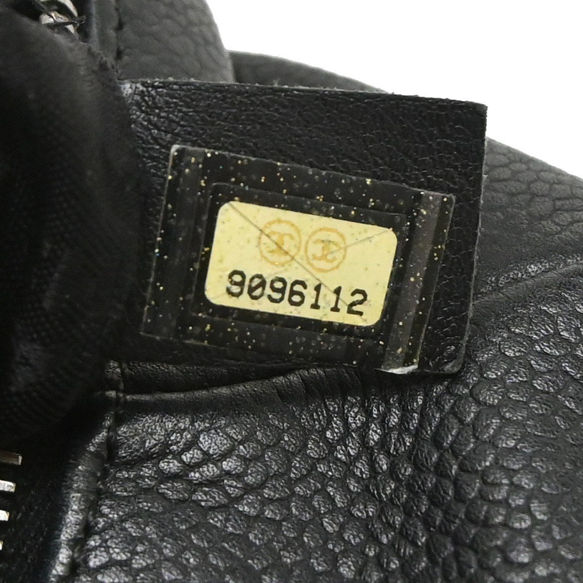 Chanel Square Stitch CC Boston Quilted Caviar XL Zwart