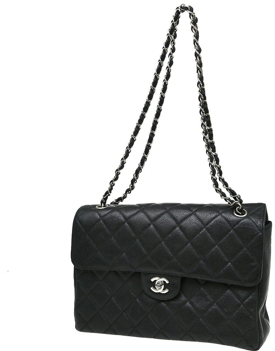 Chanel Flap Shoulder Bag Caviar Zwart