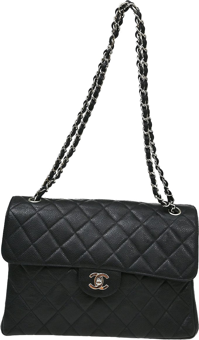 Chanel Flap Shoulder Bag Caviar Zwart