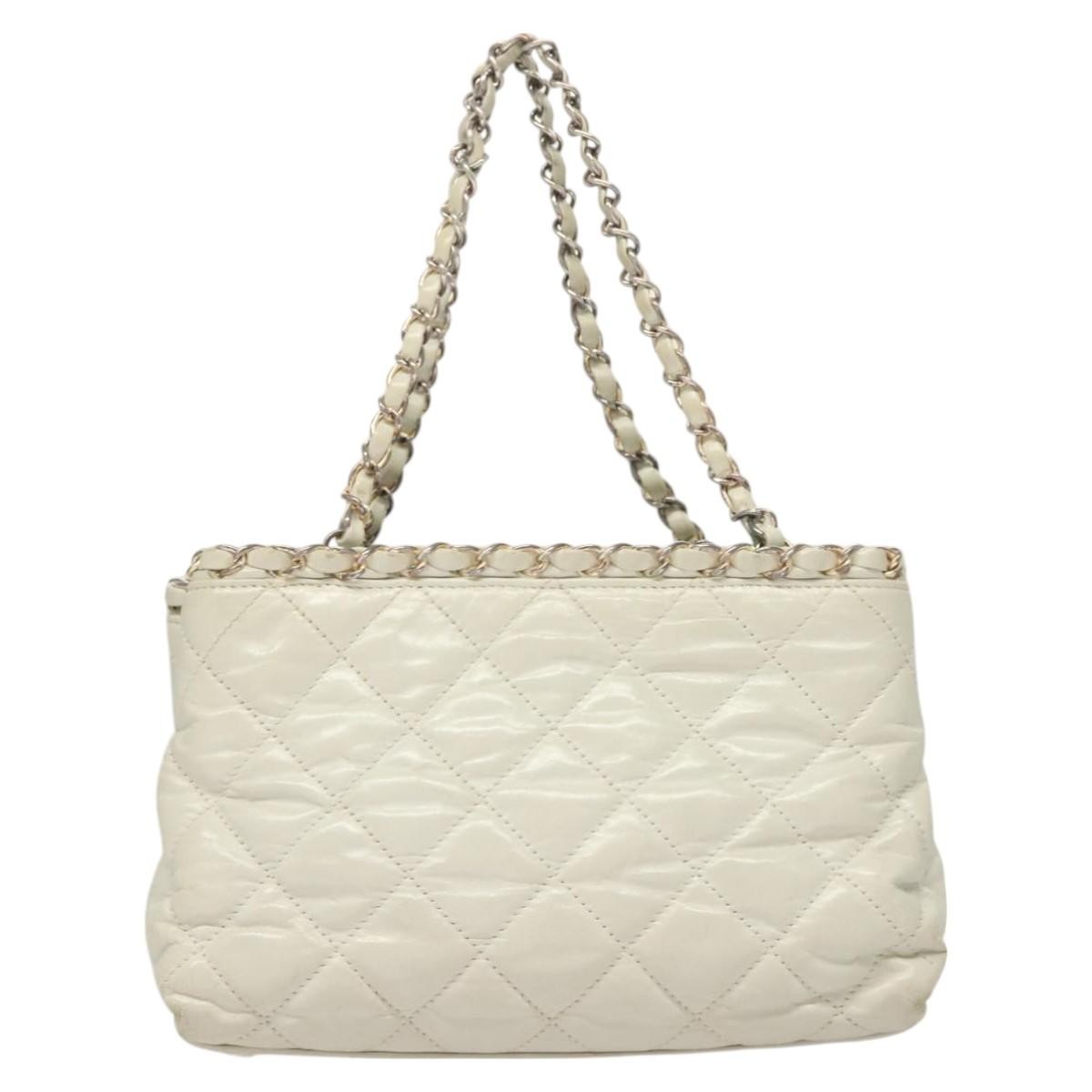 Chanel Chanel Chain Me Tote Quilted Calfskin Small Wit
