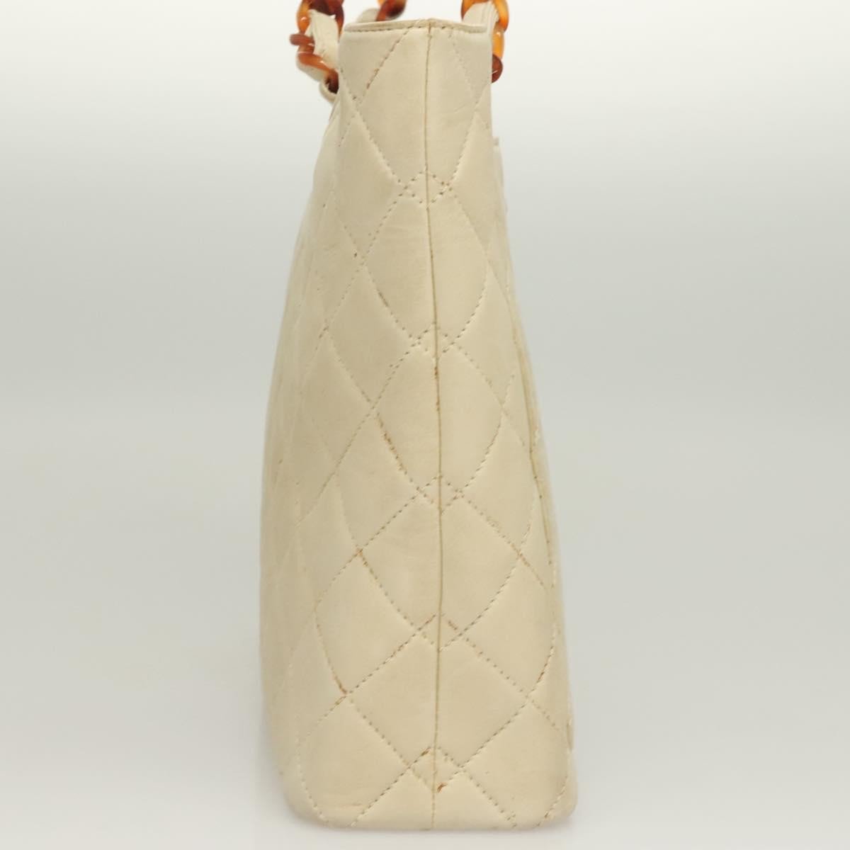 Chanel Chanel Vintage CC Tote Leather Small Beige