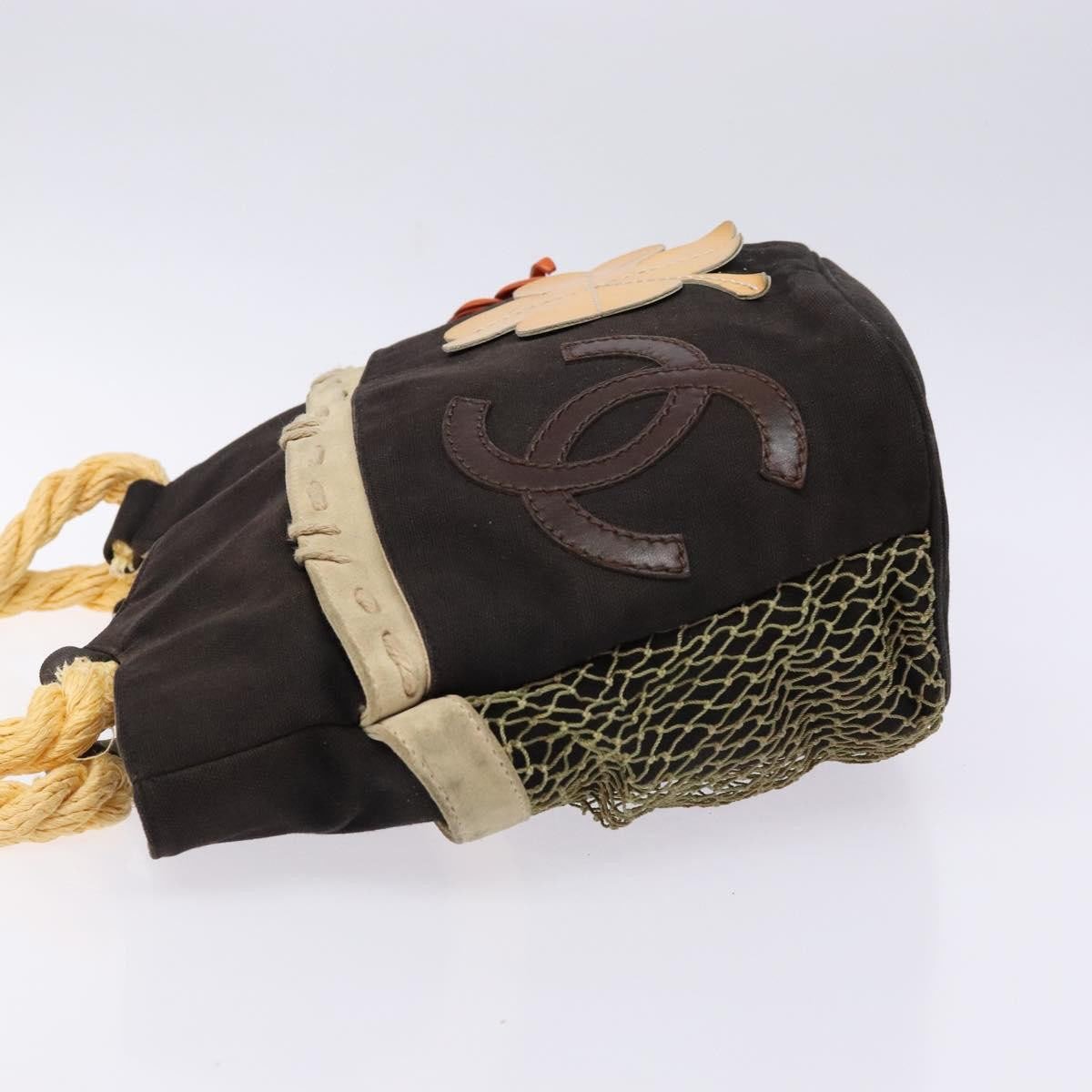 Chanel Chanel Camellia Flower Tote Canvas Zwart