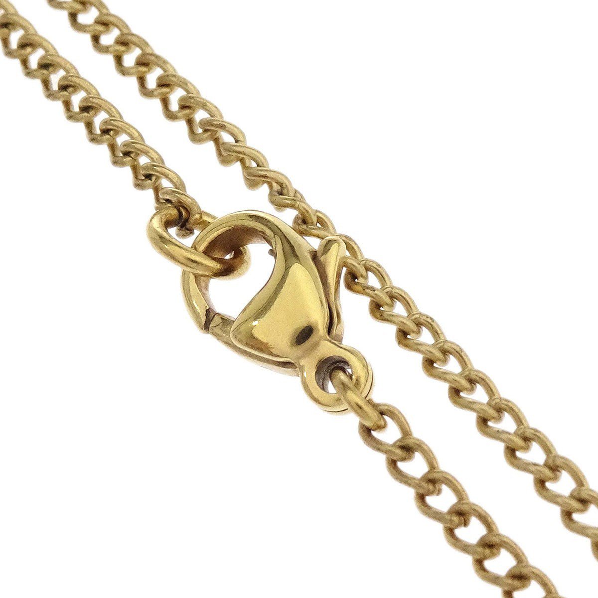 Chanel Vintage CC Round Pendant Choker Metal Goud