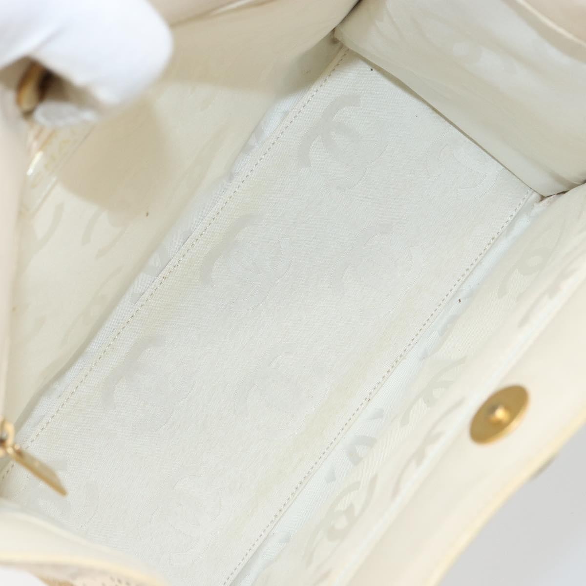 Chanel Chanel Camellia Tote Patent Leather Beige