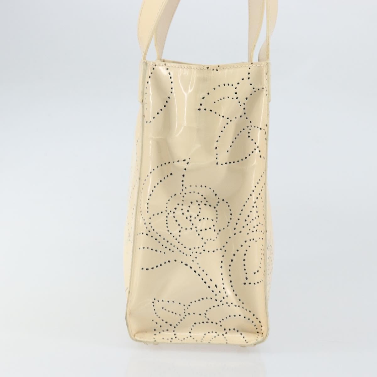 Chanel Chanel Camellia Tote Patent Leather Beige