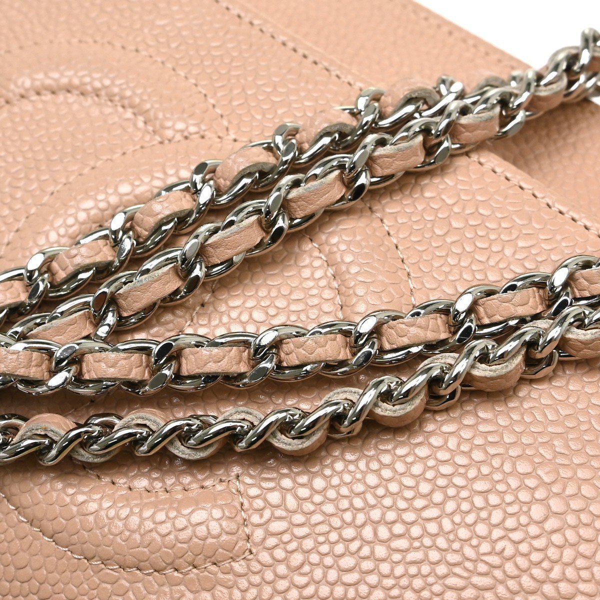 Chanel Logo Wallet on Chain Leather Roze