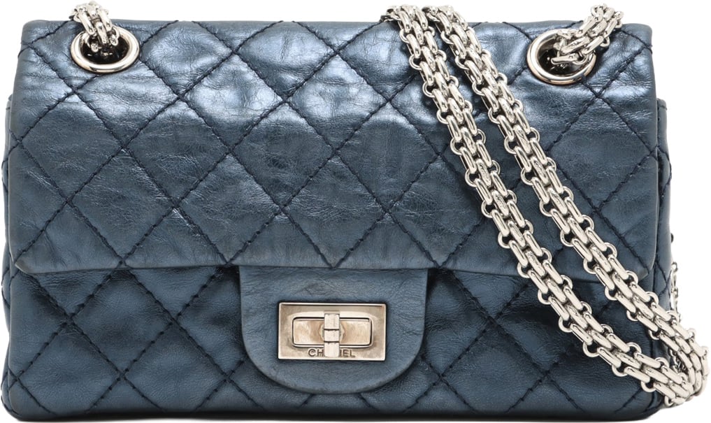 Chanel Chanel Chanel Matelassé Cuir Noir Black leather Blauw
