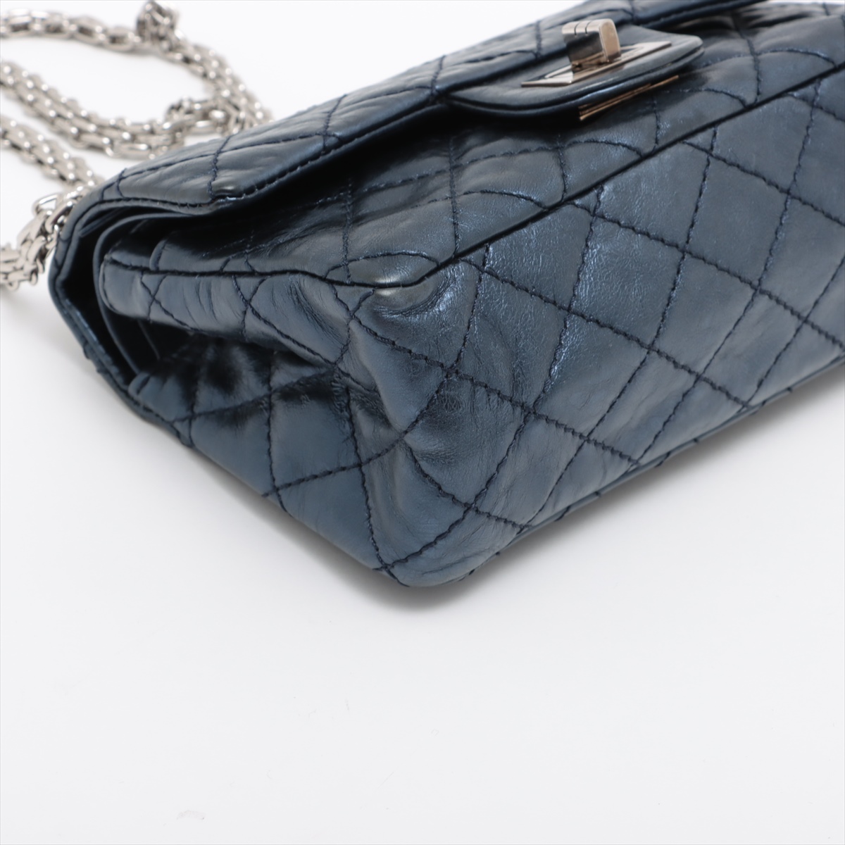 Chanel Chanel Chanel Matelassé Cuir Noir Black leather Blauw