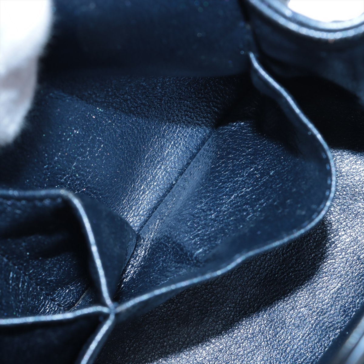 Chanel Chanel Chanel Matelassé Cuir Noir Black leather Blauw