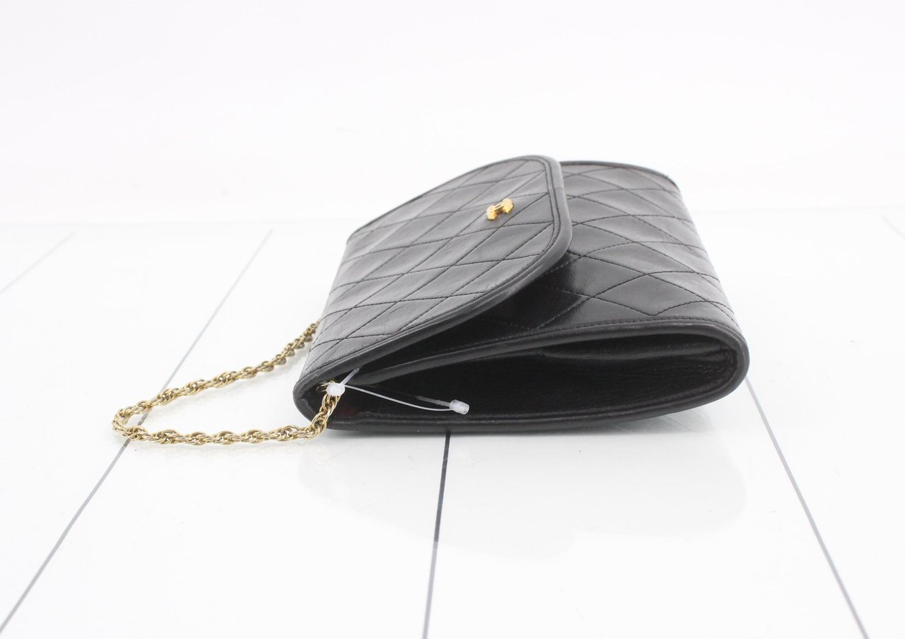 Chanel CC Logo Micro Matelasse Shoulder Bag Canvas Divers