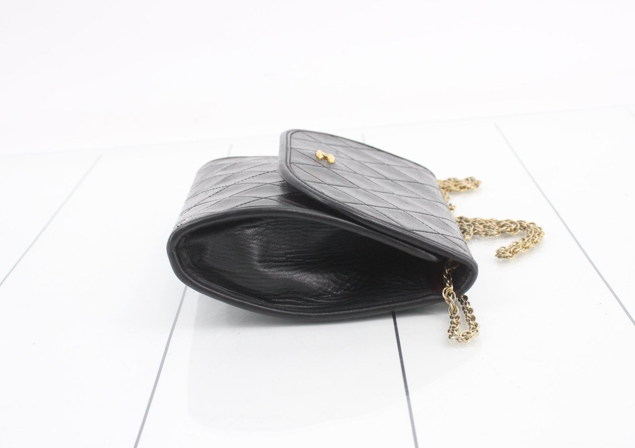 Chanel CC Logo Micro Matelasse Shoulder Bag Canvas Divers