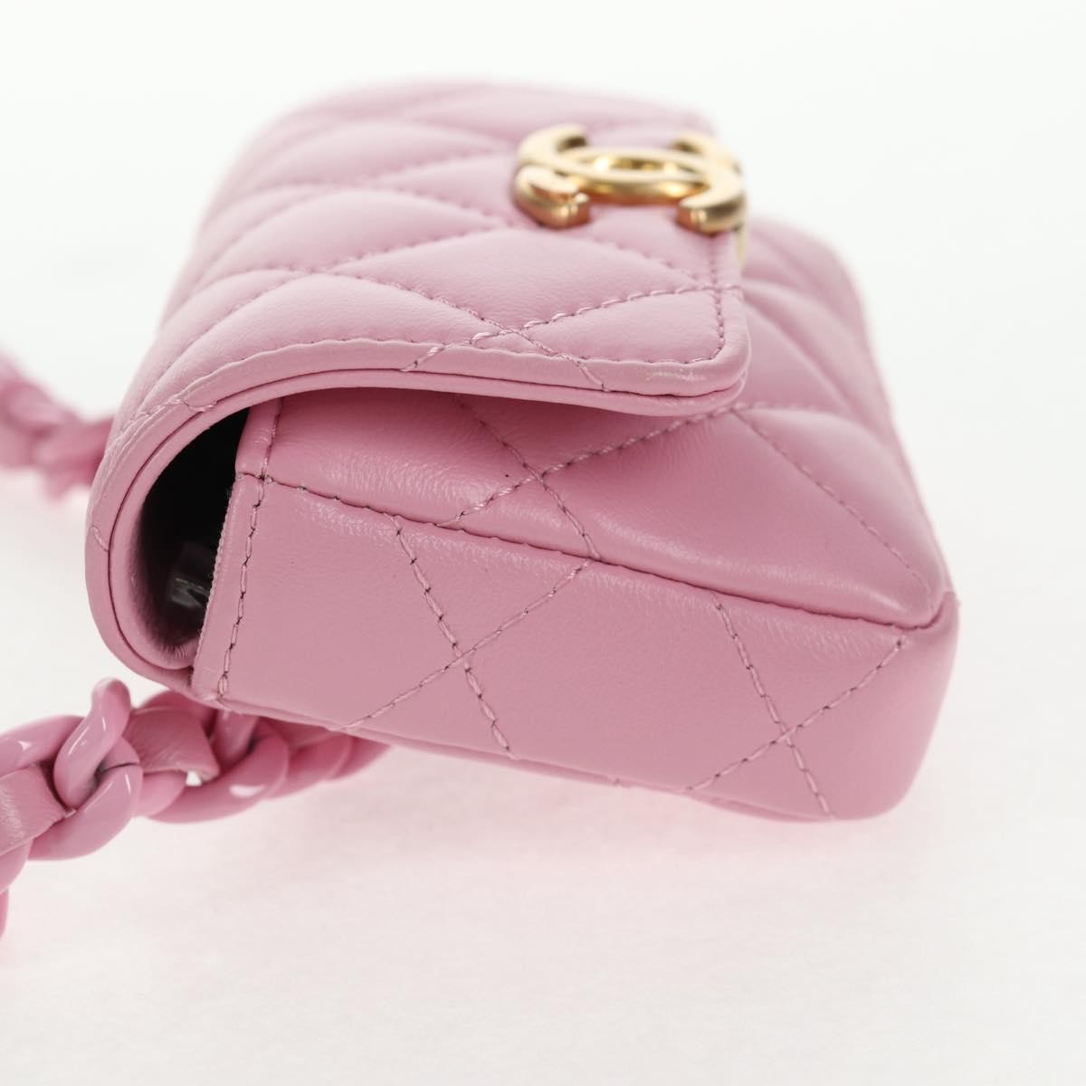 Chanel Chanel Flat CC Crossbody Bag Leather Roze