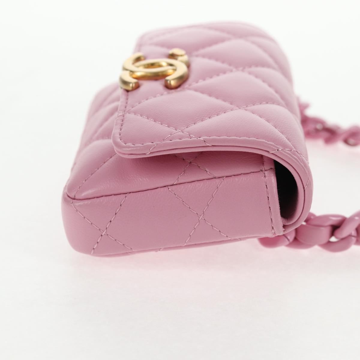 Chanel Chanel Flat CC Crossbody Bag Leather Roze