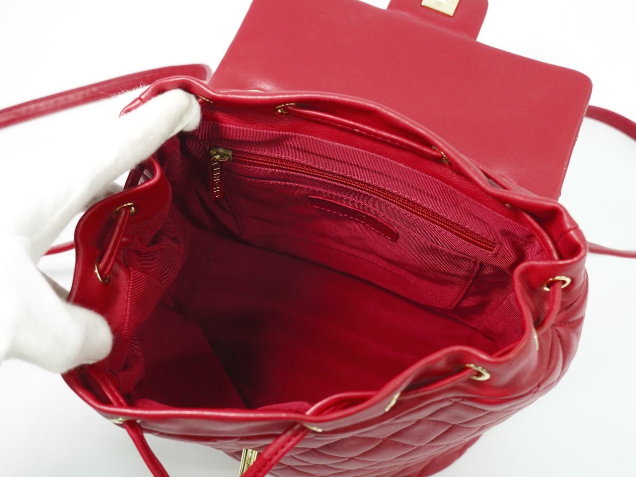 Chanel Chanel Urban Spirit Backpack Quilted Lambskin Small Rood