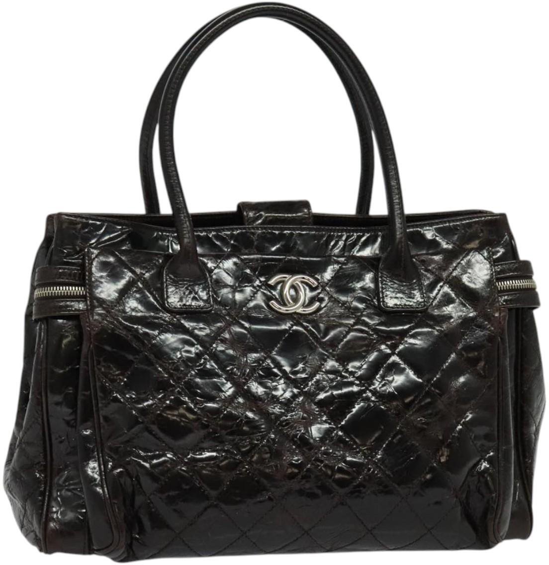 Chanel Chanel Executive tote Patent leather Bruin