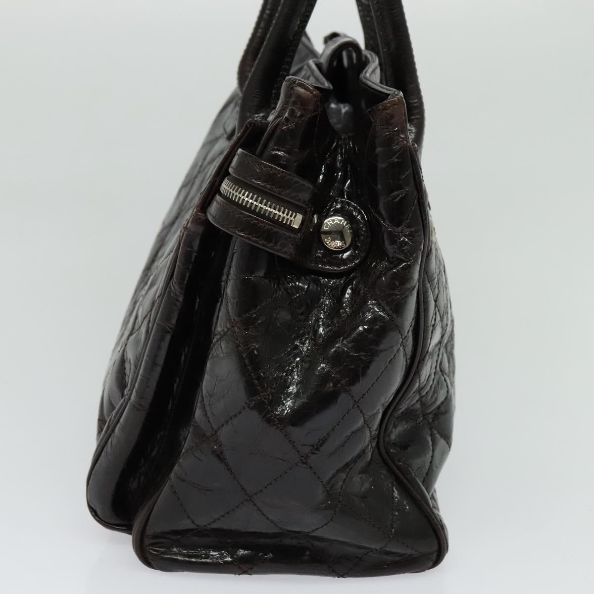 Chanel Chanel Executive tote Patent leather Bruin