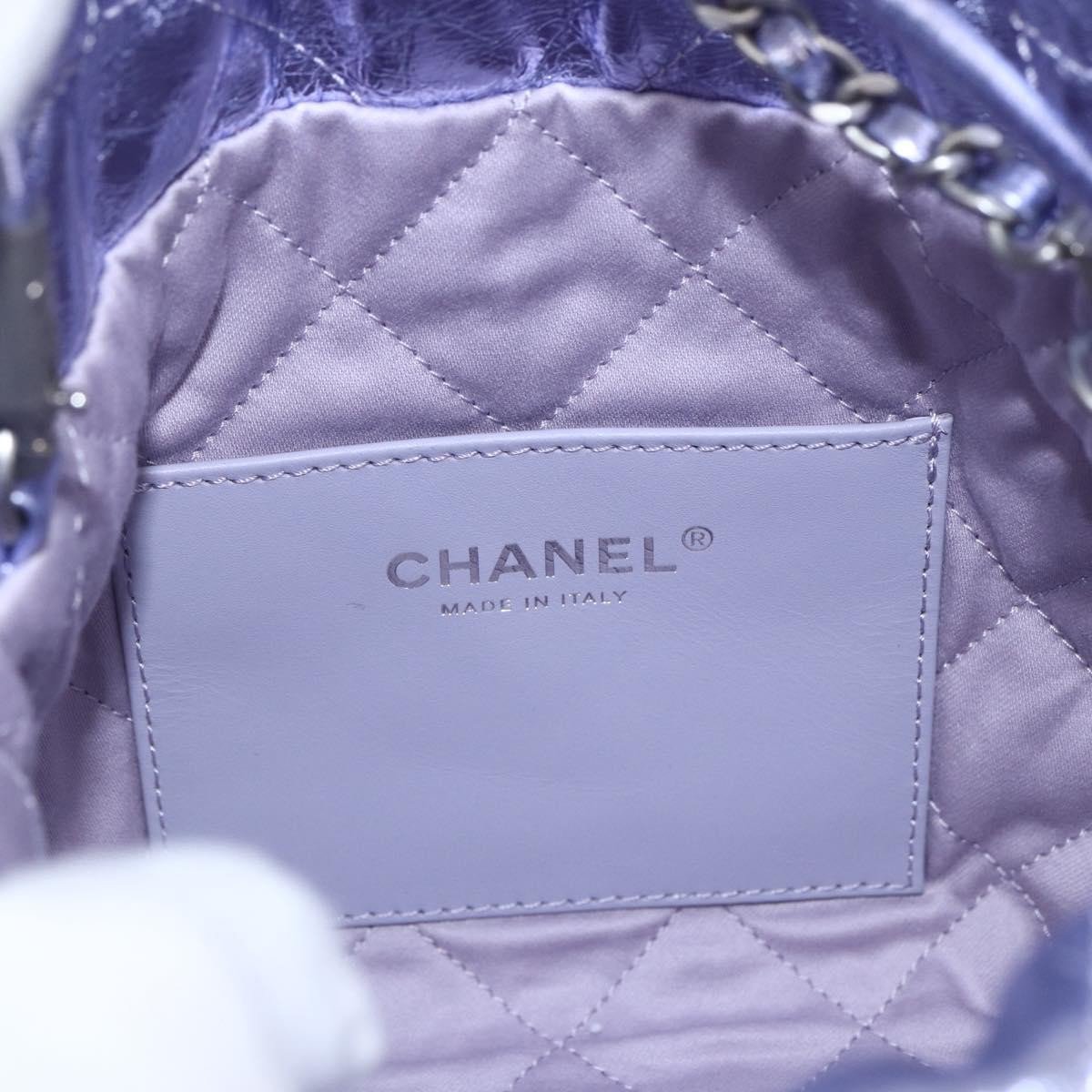 Chanel Chanel 22 Chain Hobo Quilted Calfskin Mini Paars
