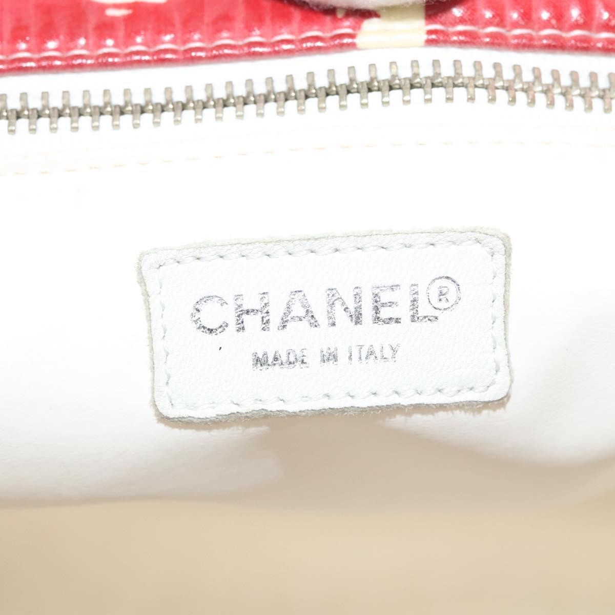 Chanel Chanel Vintage Floral Tote Patent leather Rood