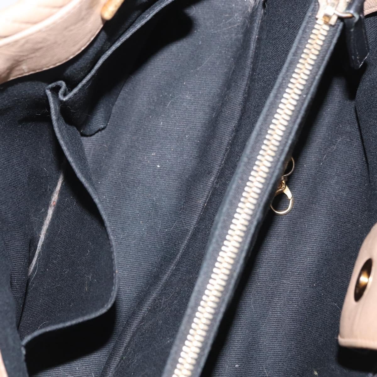 Chanel Chanel Medallion Charm Tote Chevron Wrinkled Lambskin Medium Beige