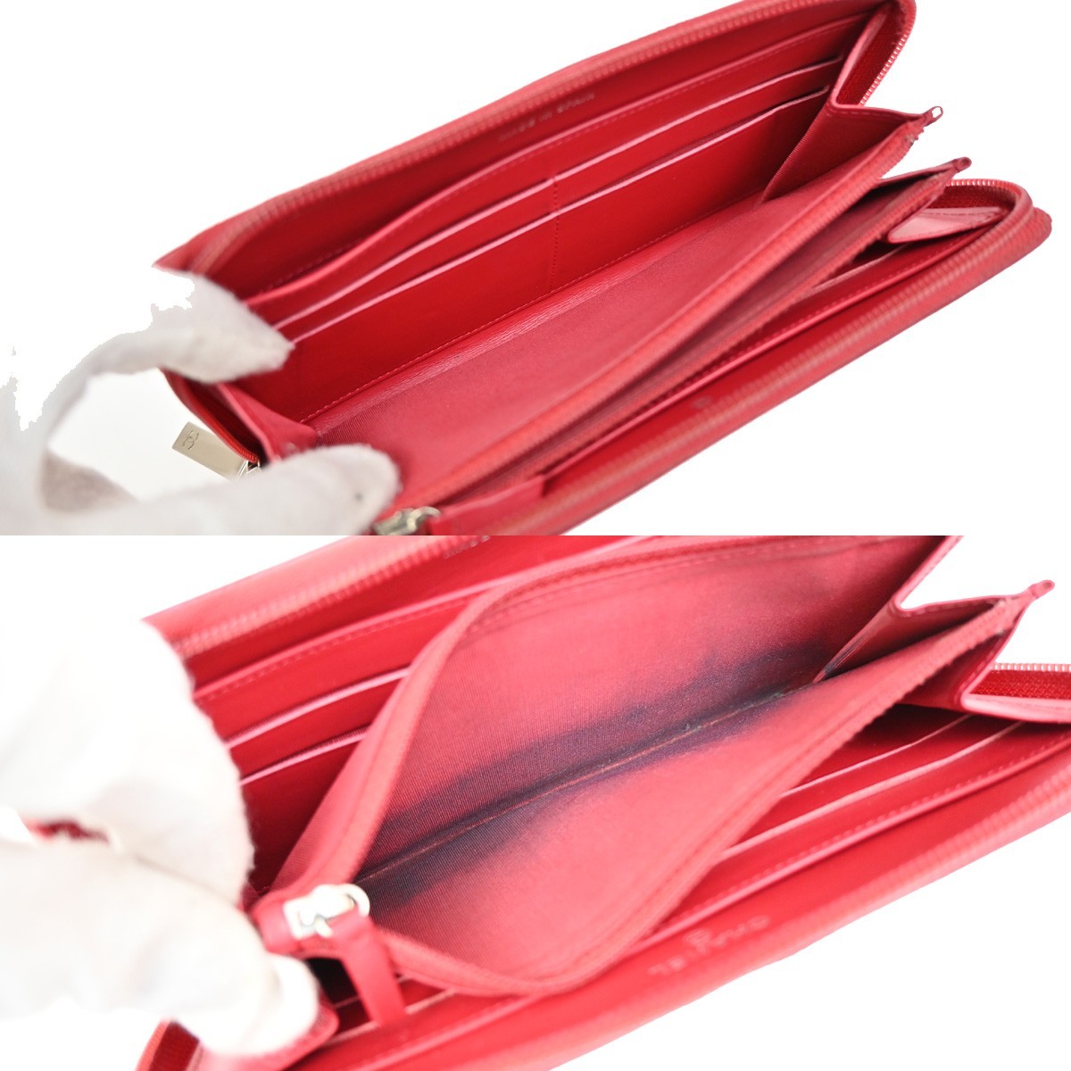 Chanel Chanel Timeless CC Zipped Wallet Calfskin Rood