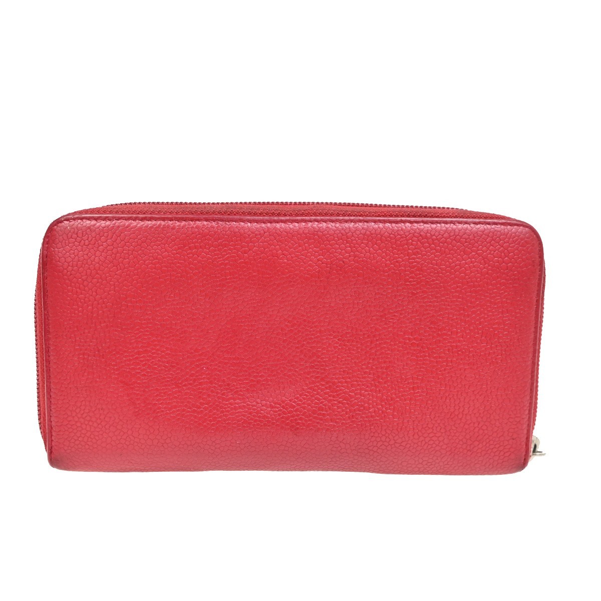 Chanel Chanel Timeless CC Zipped Wallet Calfskin Rood