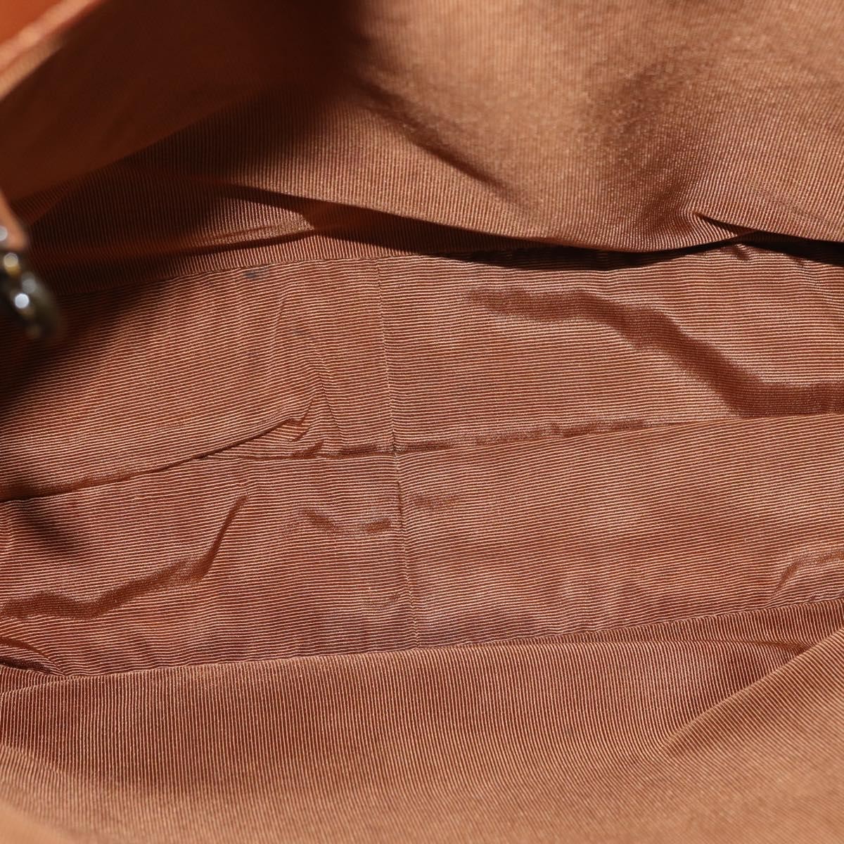 Chanel Chanel Vintage CC Resin Chain Tote Leather Medium Bruin