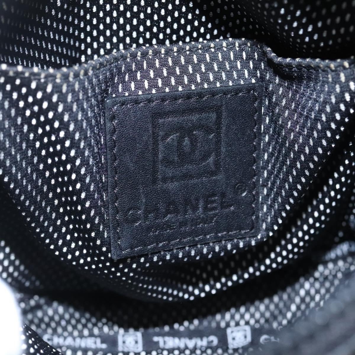 Chanel Sport Line Messenger Coated Canvas Medium Zwart