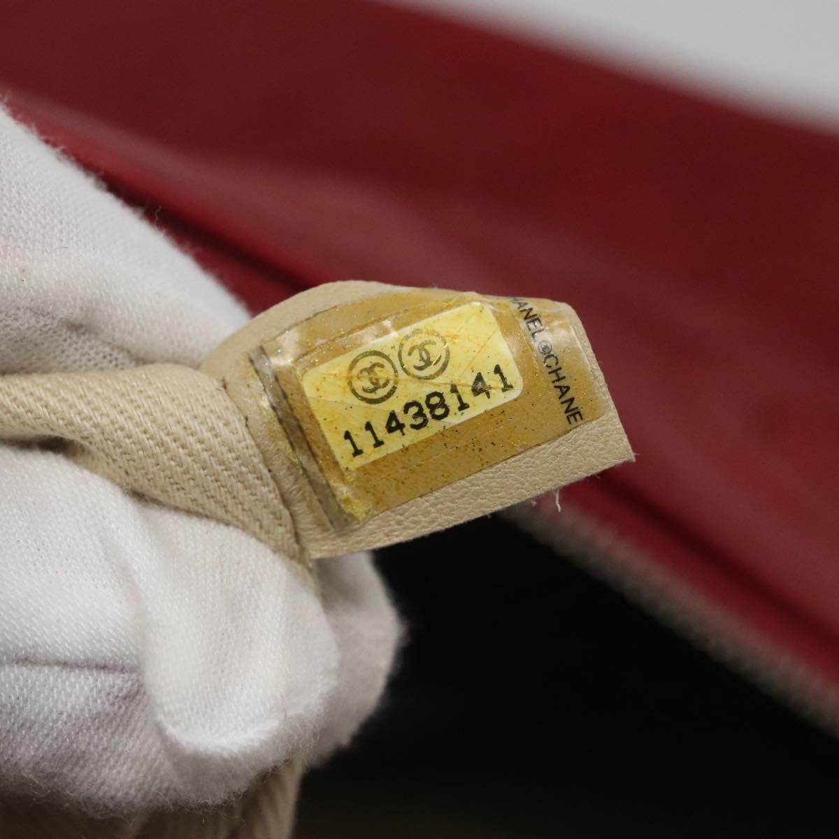 Chanel Chanel Vintage CC Turnlock Satchel Leather Large Rood