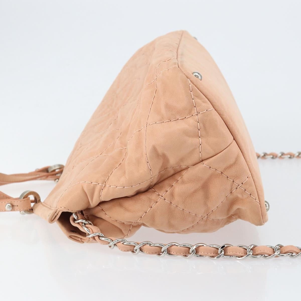 Chanel CC Sea Hit Tote Quilted Iridescent Calfskin Large Roze