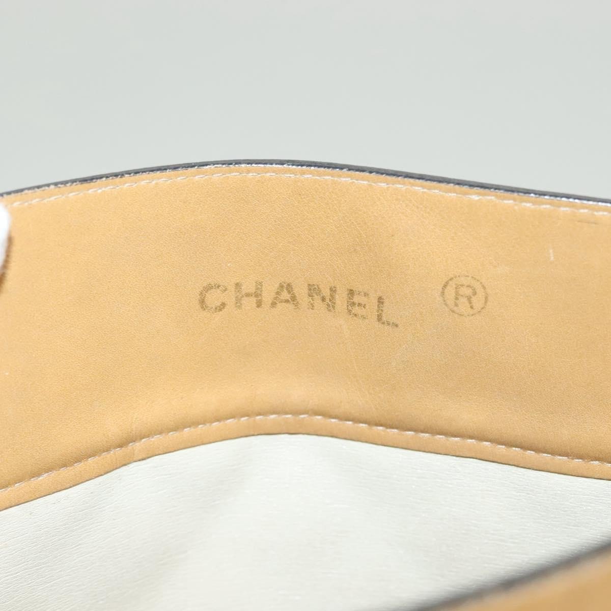 Chanel Chain Handle Bag Leather Beige