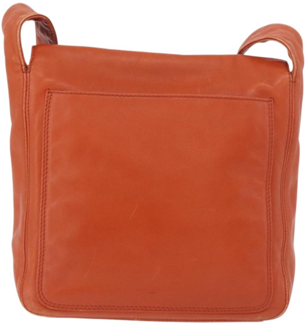 Chanel Chanel Shoulder Bag Suede Patchwork Medium Oranje