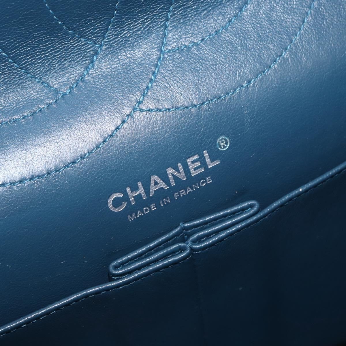 Chanel Reissue 2.55 Flap Quilted Patent 227 Groen