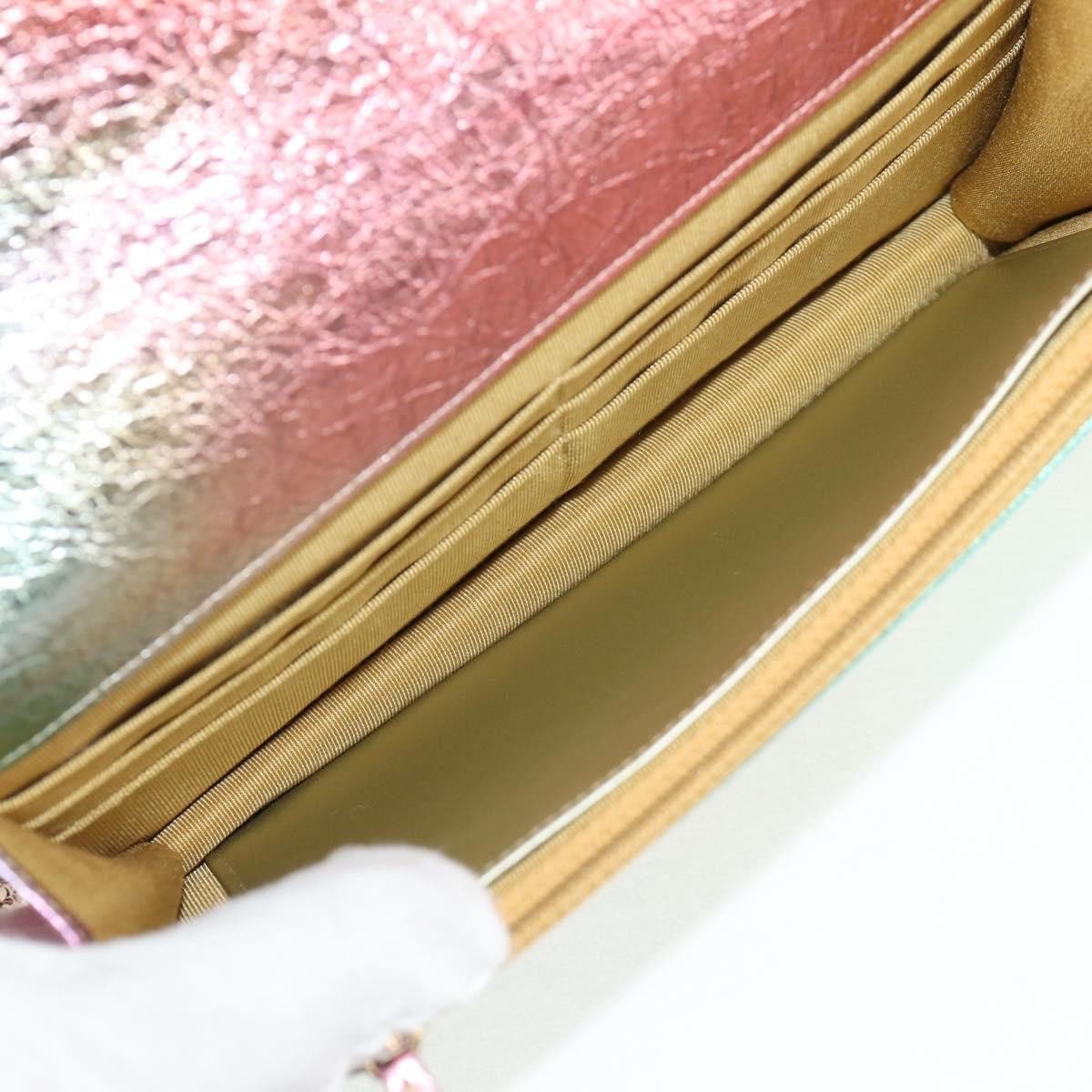 Chanel Chanel Rainbow Reissue 2.55 Wallet on Chain Quilted Multicolor Metallic Goatskin Divers