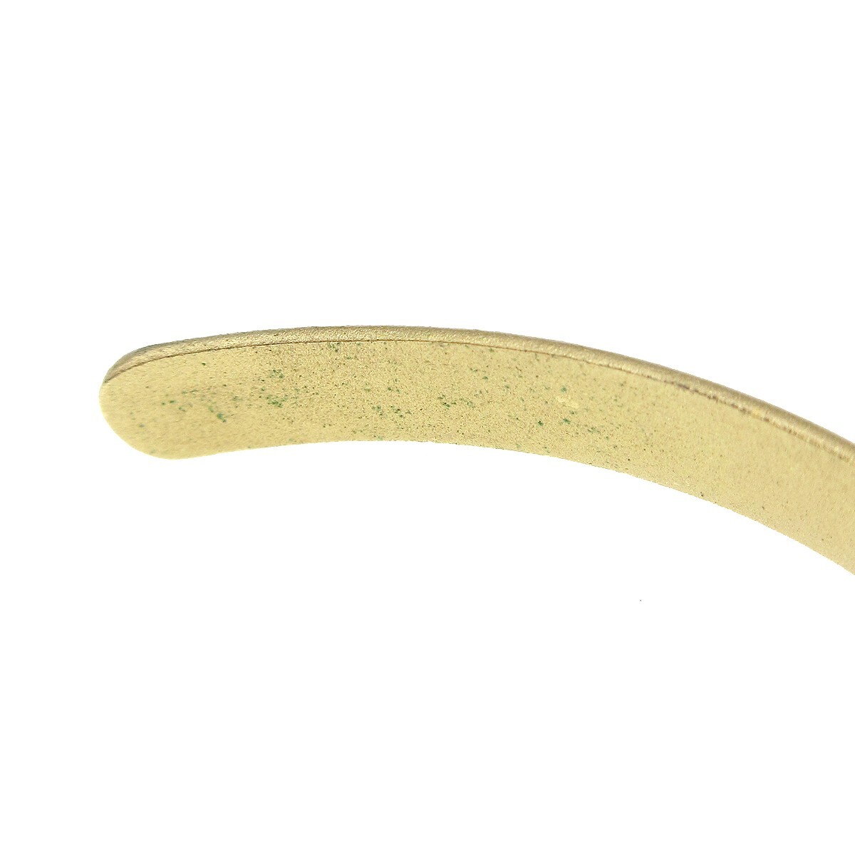 Chanel Chanel Logo Bangle with Chain Attached CC Ring Metal with Crystal Goud