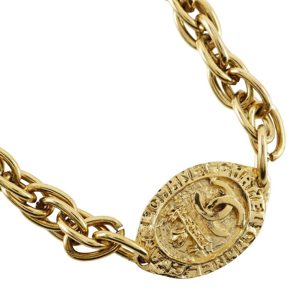 Chanel Chanel Coco Long Necklace Gold-plated Goud