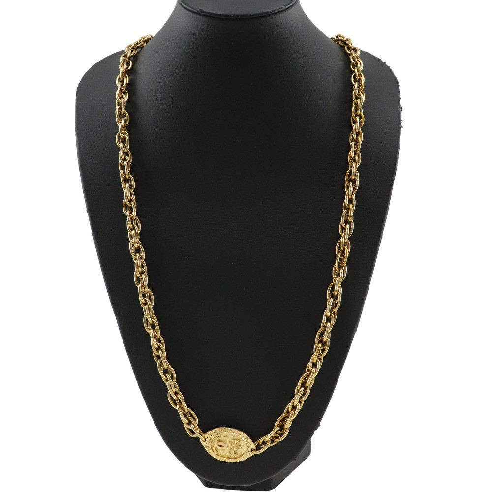 Chanel Chanel Coco Long Necklace Gold-plated Goud