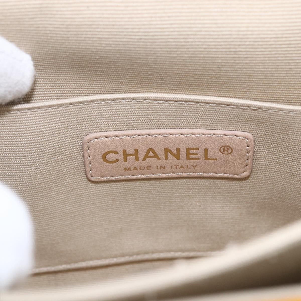 Chanel Chanel Rita Top Handle Flap Bag Quilted Aged Calfskin Large Geel