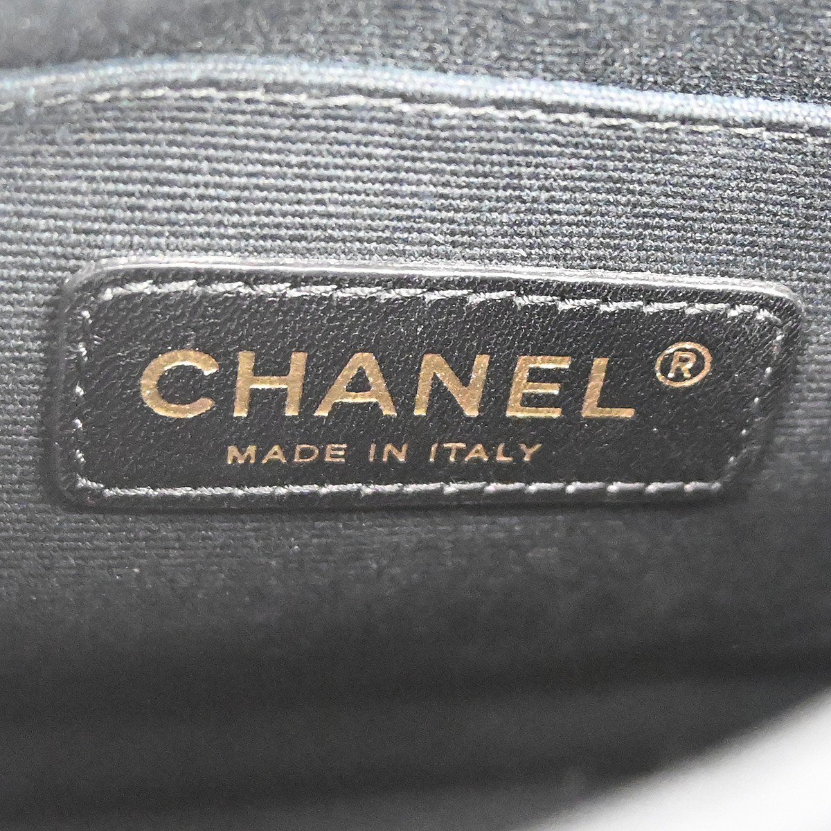 Chanel Rita Top Handle Flap Quilted Aged Calfskin Large Blauw