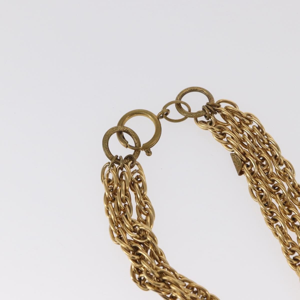 Chanel Chanel CC Necklace Metal Goud