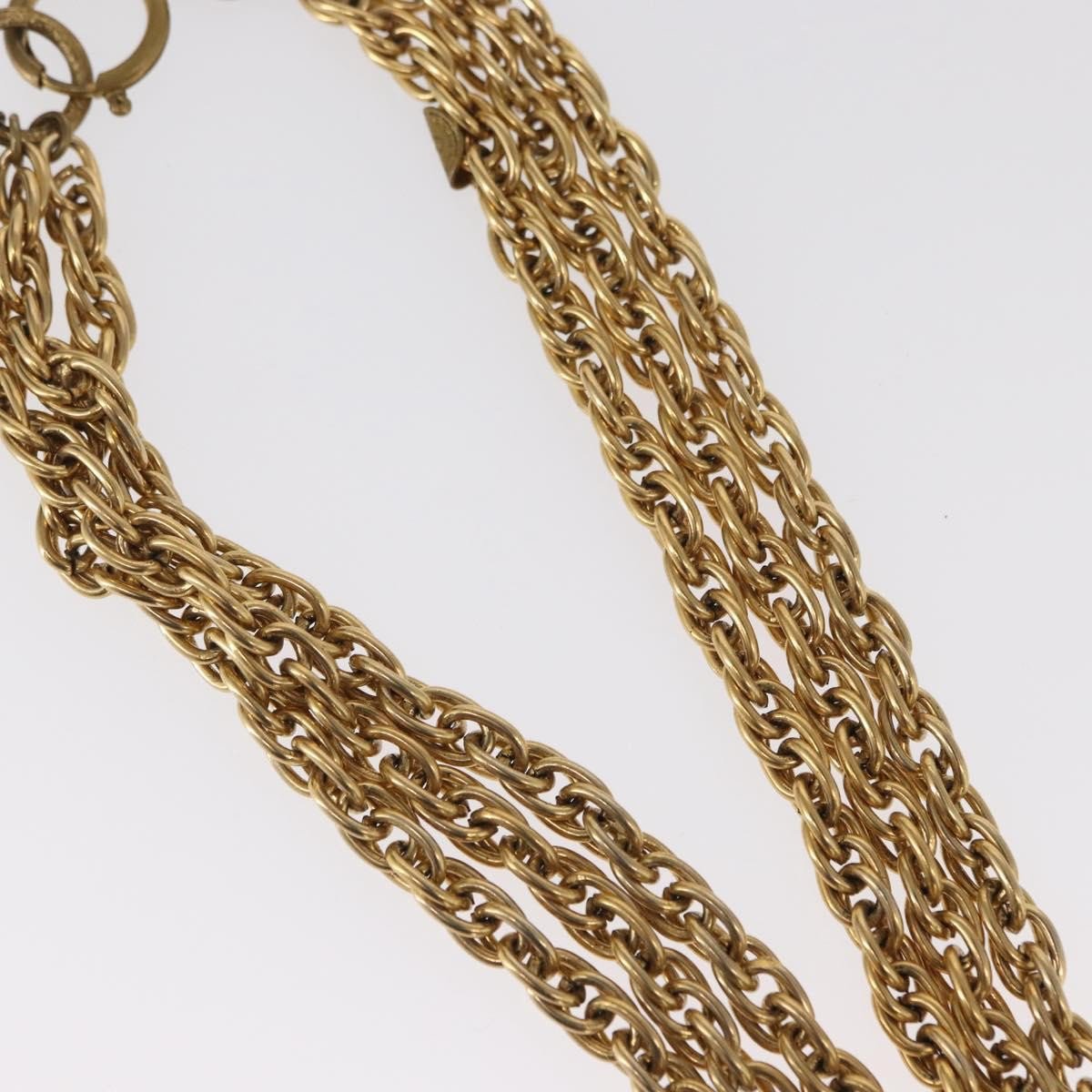 Chanel Chanel CC Necklace Metal Goud
