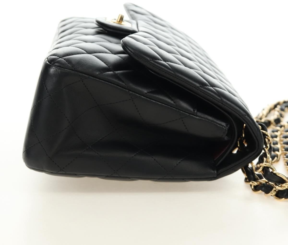 Chanel Timeless - Classic Double Flap Leather Jumbo Zwart