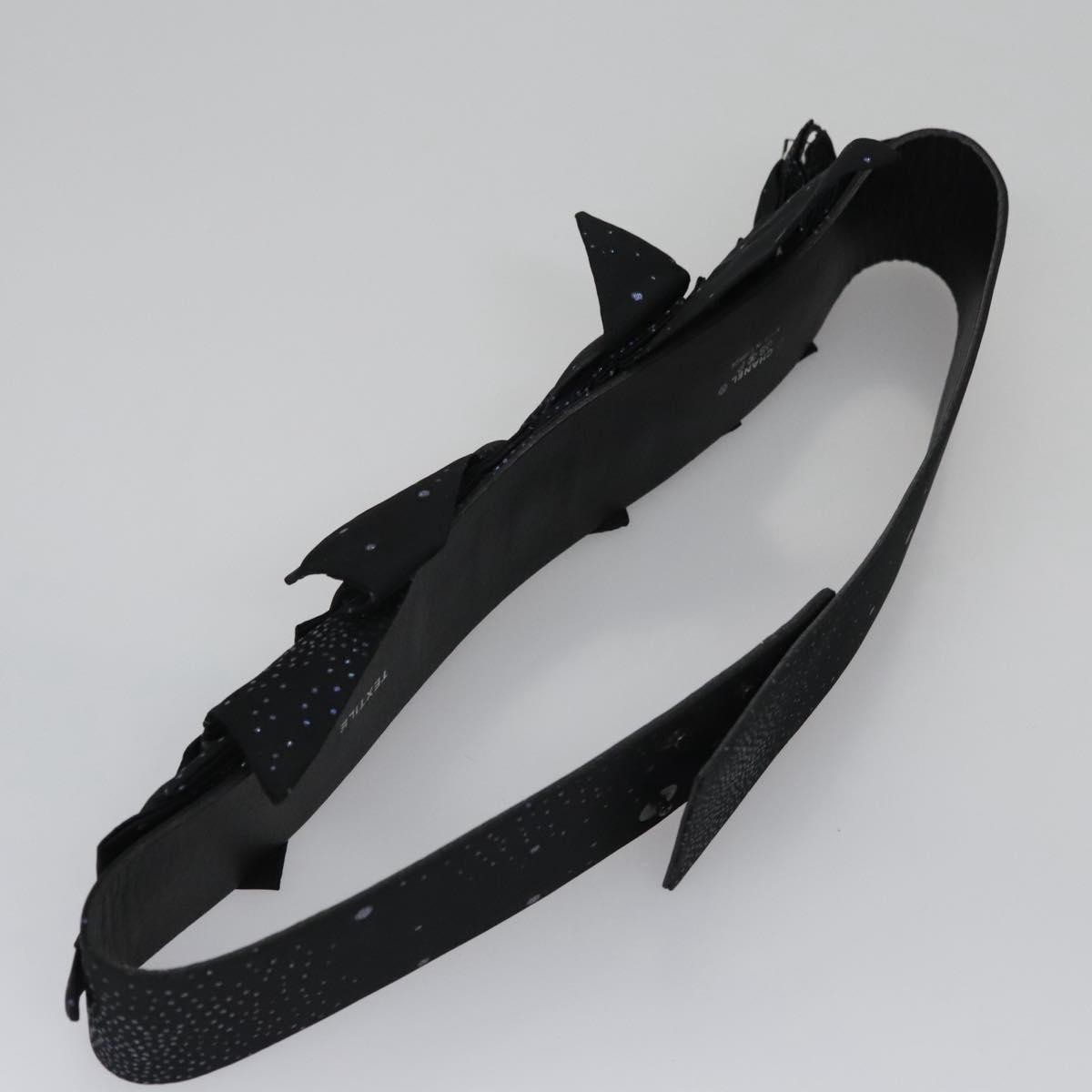 Chanel Chanel Vintage bow belt Leather Zwart