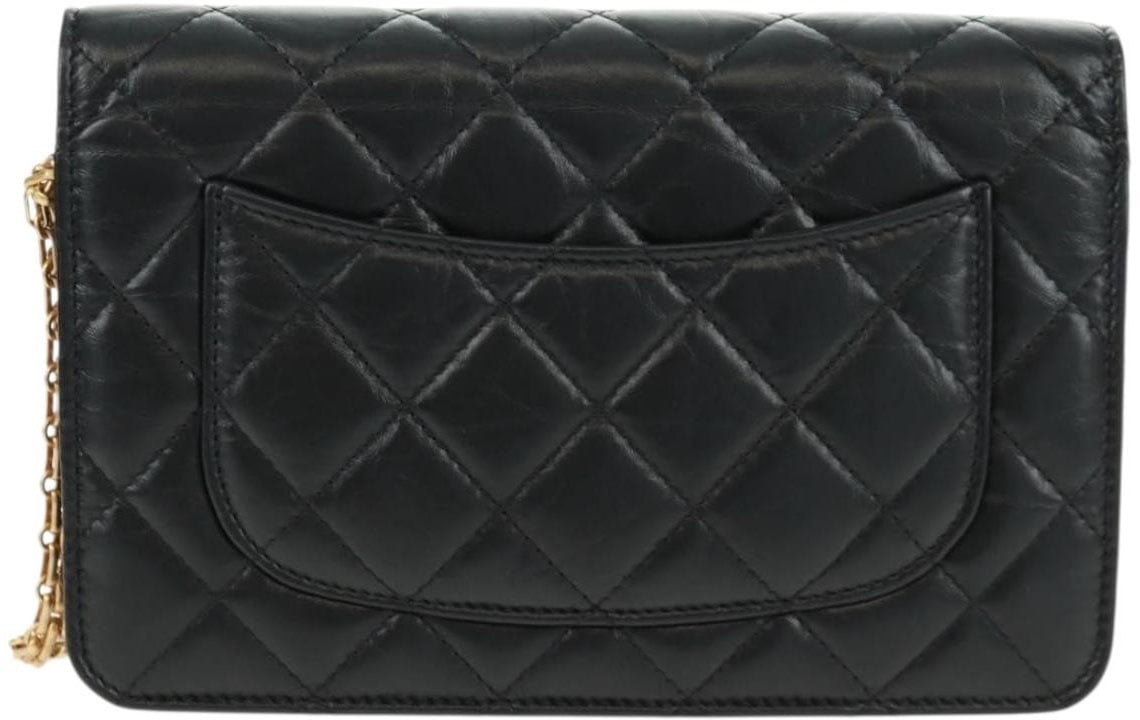 Chanel Chanel Lucky Charms Reissue 2.55 Flap Bag Leather Zwart