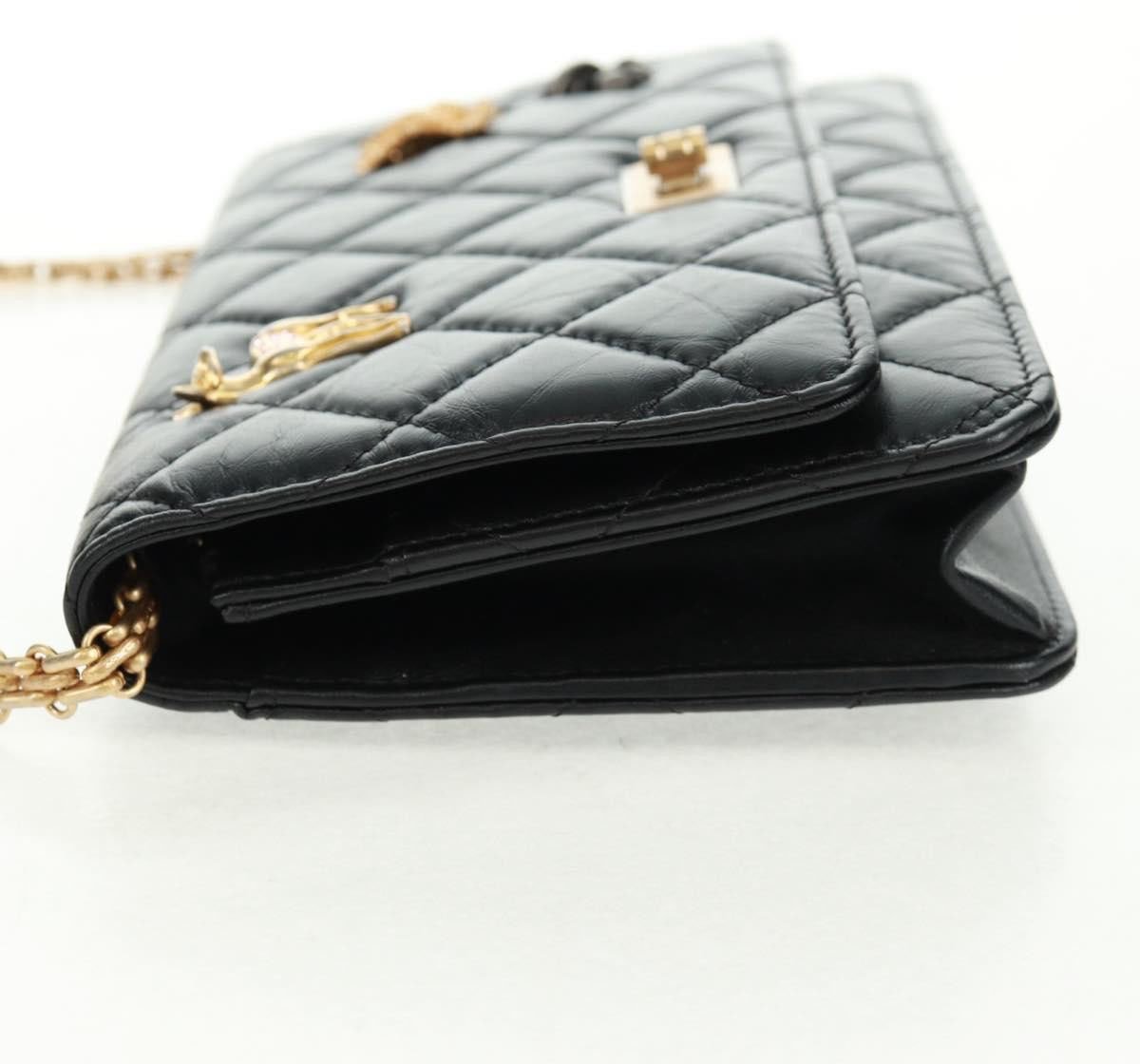 Chanel Chanel Lucky Charms Reissue 2.55 Flap Bag Leather Zwart