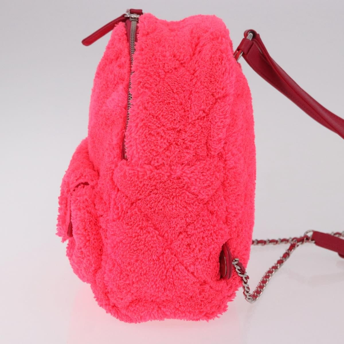 Chanel Coco Beach Quilted Terry Cloth Small Roze