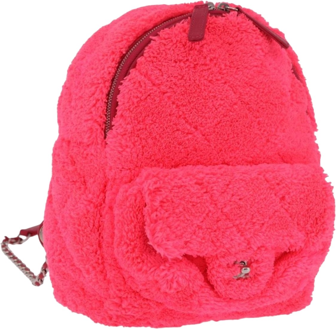 Chanel Coco Beach Quilted Terry Cloth Small Roze