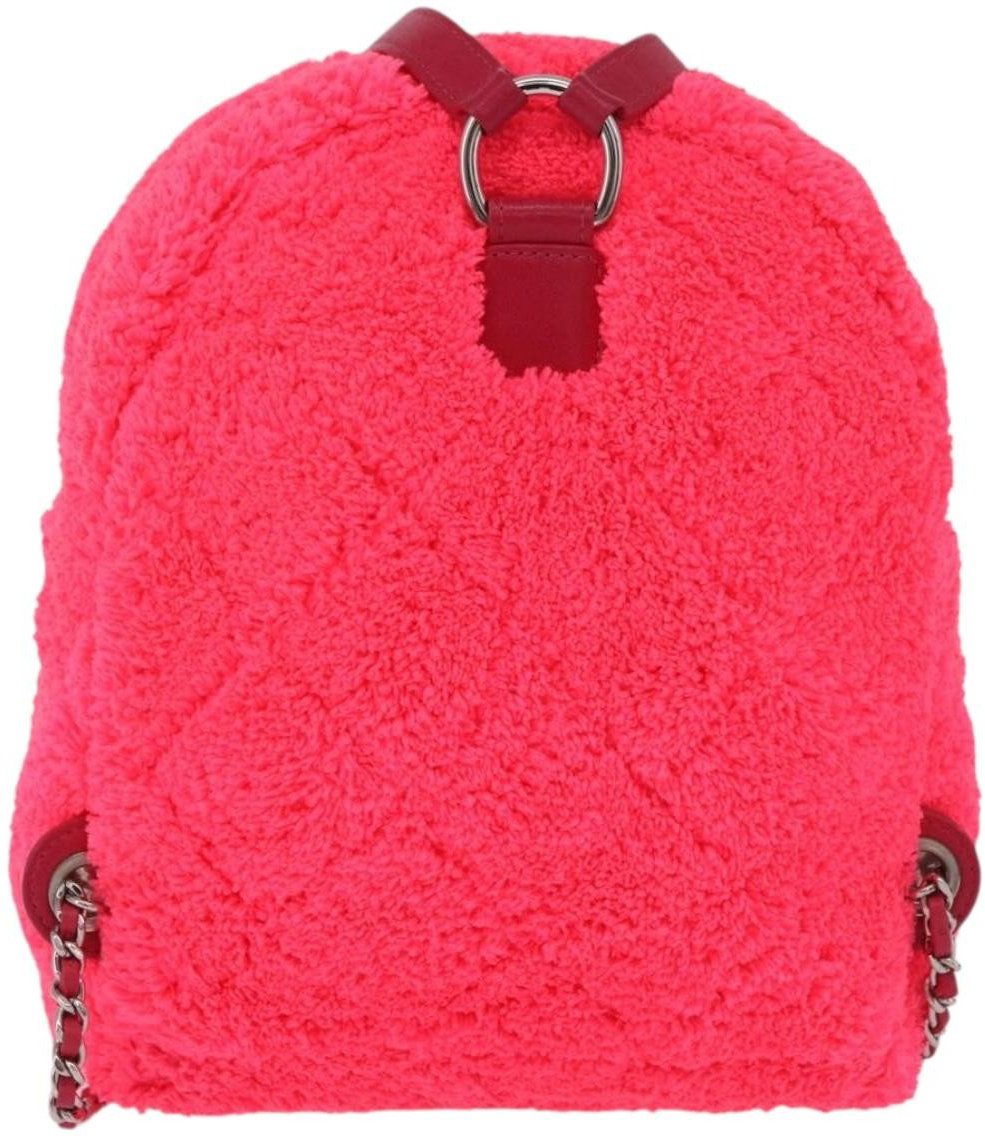 Chanel Coco Beach Quilted Terry Cloth Small Roze