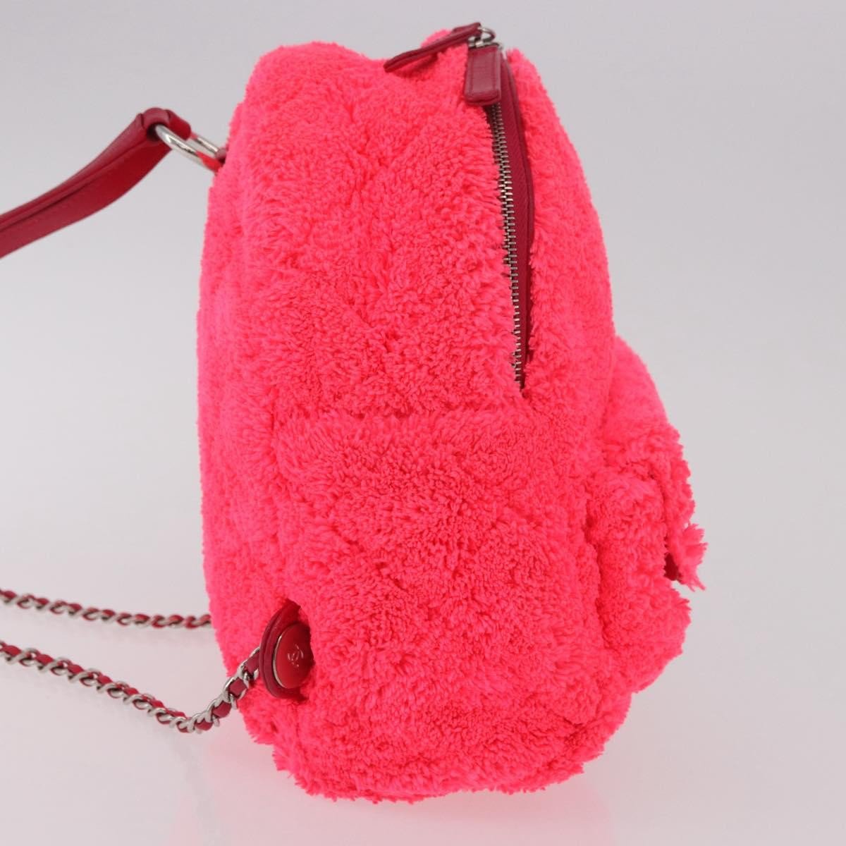 Chanel Coco Beach Quilted Terry Cloth Small Roze