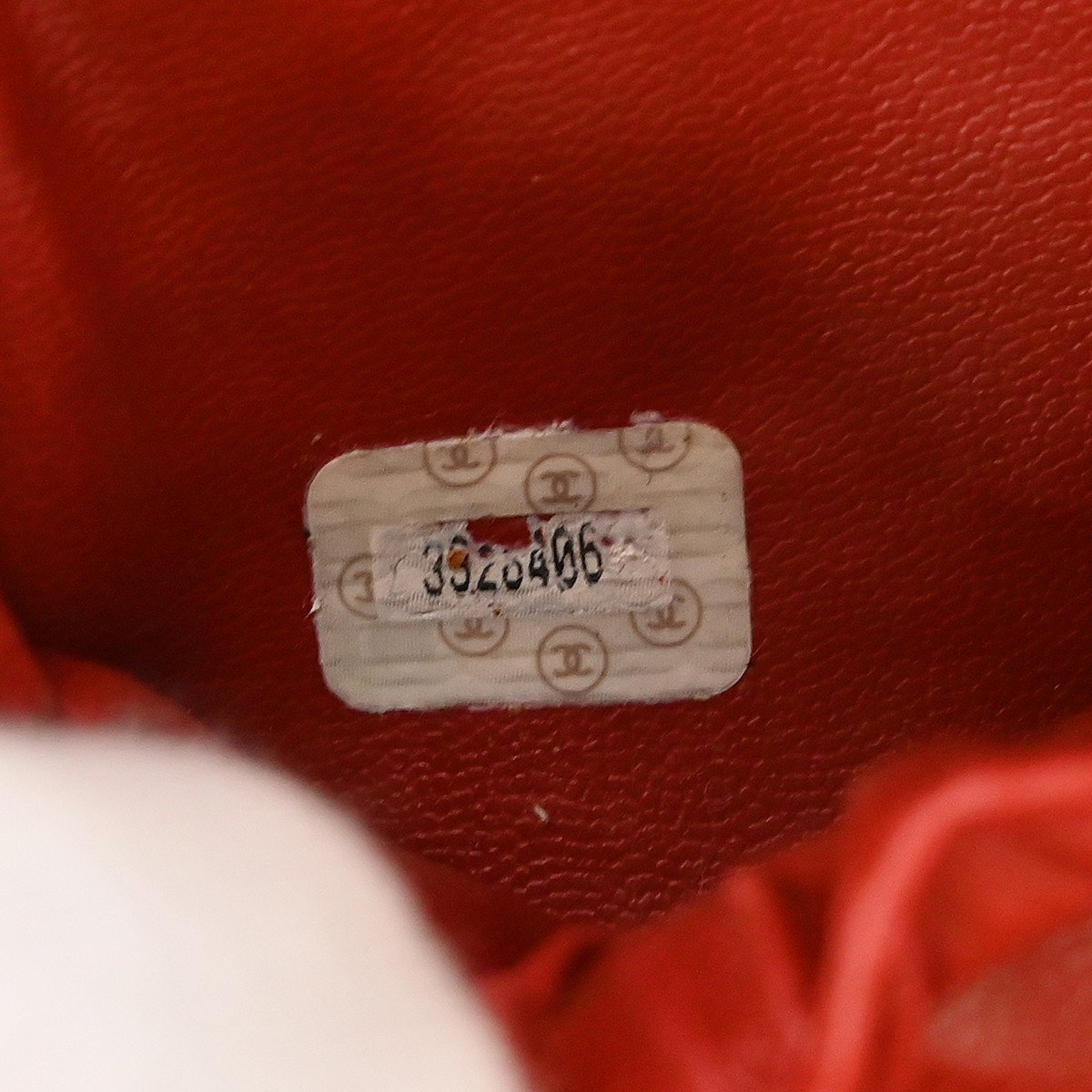 Chanel Vintage Timeless Cosmetic Case Caviar Large Rood
